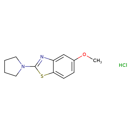 5-methoxy-2-(pyrrolidin-1-yl)-1,3-benzothiazole hydrochloride