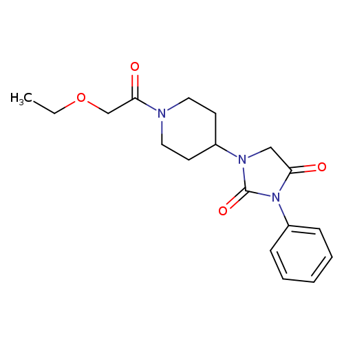 1-[1-(2-ethoxyacetyl)piperidin-4-yl]-3-phenylimidazolidine-2,4-dione
