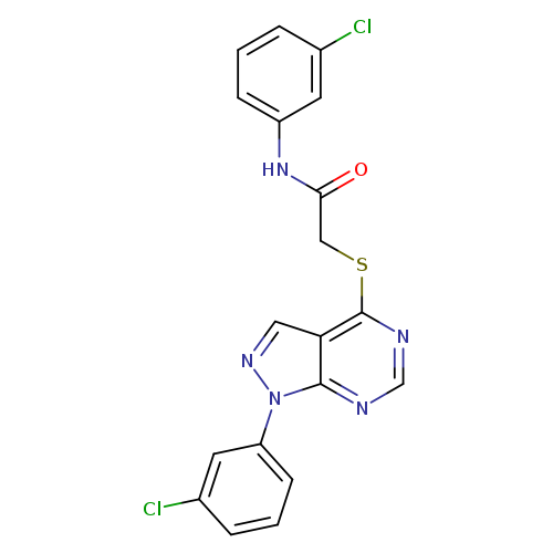 N-(3-chlorophenyl)-2-{[1-(3-chlorophenyl)-1H-pyrazolo[3,4-d]pyrimidin-4-yl]sulfanyl}acetamide