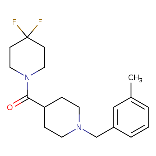 4,4-difluoro-1-{1-[(3-methylphenyl)methyl]piperidine-4-carbonyl}piperidine