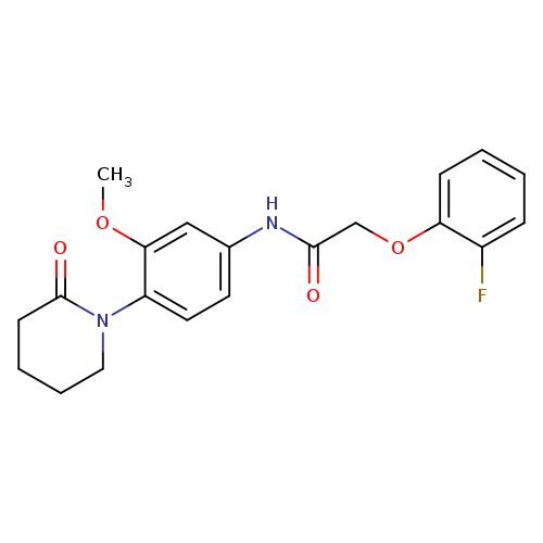 2-(2-fluorophenoxy)-N-[3-methoxy-4-(2-oxopiperidin-1-yl)phenyl]acetamide
