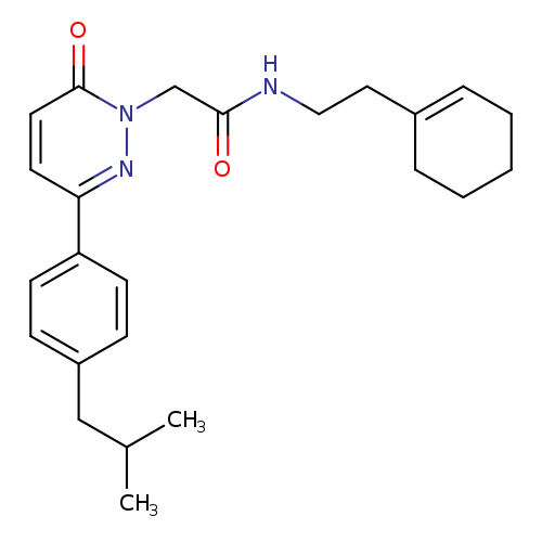 N-[2-(cyclohex-1-en-1-yl)ethyl]-2-{3-[4-(2-methylpropyl)phenyl]-6-oxo-1,6-dihydropyridazin-1-yl}acetamide