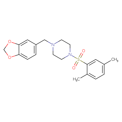 1-[(2H-1,3-benzodioxol-5-yl)methyl]-4-(2,5-dimethylbenzenesulfonyl)piperazine