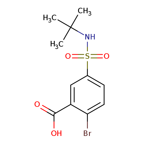 2-bromo-5-(tert-butylsulfamoyl)benzoic acid
