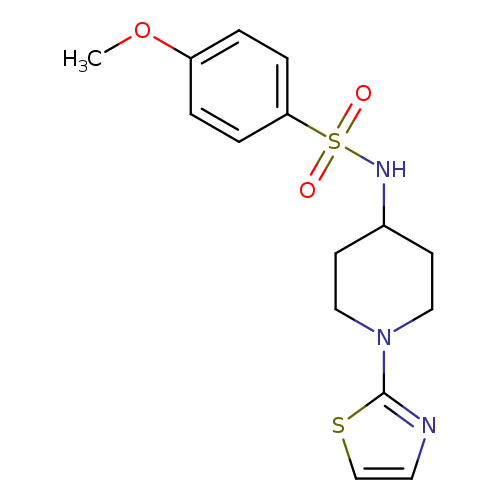 4-methoxy-N-[1-(1,3-thiazol-2-yl)piperidin-4-yl]benzene-1-sulfonamide