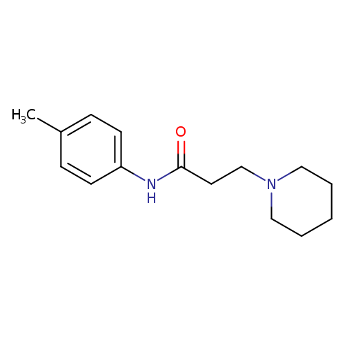 1-Piperidinepropanamide, N-(4-methylphenyl)-