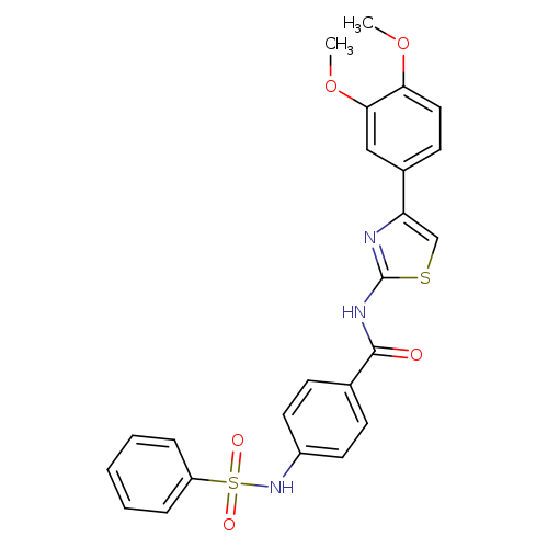 4-benzenesulfonamido-N-[4-(3,4-dimethoxyphenyl)-1,3-thiazol-2-yl]benzamide