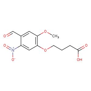 4-(4-formyl-2-methoxy-5-nitrophenoxy)butanoic acid