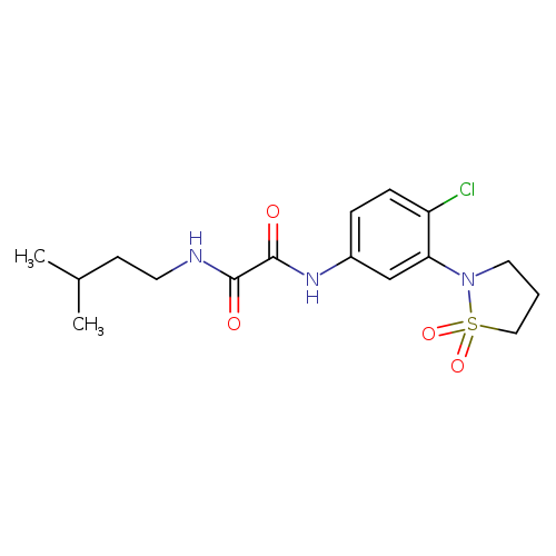 N'-[4-chloro-3-(1,1-dioxo-1lambda6,2-thiazolidin-2-yl)phenyl]-N-(3-methylbutyl)ethanediamide