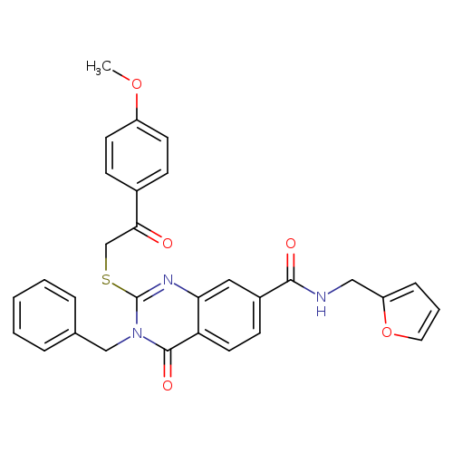 3-benzyl-N-[(furan-2-yl)methyl]-2-{[2-(4-methoxyphenyl)-2-oxoethyl]sulfanyl}-4-oxo-3,4-dihydroquinazoline-7-carboxamide