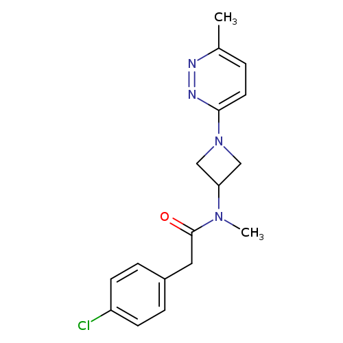 2-(4-chlorophenyl)-N-methyl-N-[1-(6-methylpyridazin-3-yl)azetidin-3-yl]acetamide