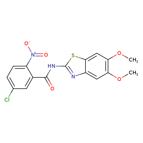 5-chloro-N-(5,6-dimethoxy-1,3-benzothiazol-2-yl)-2-nitrobenzamide