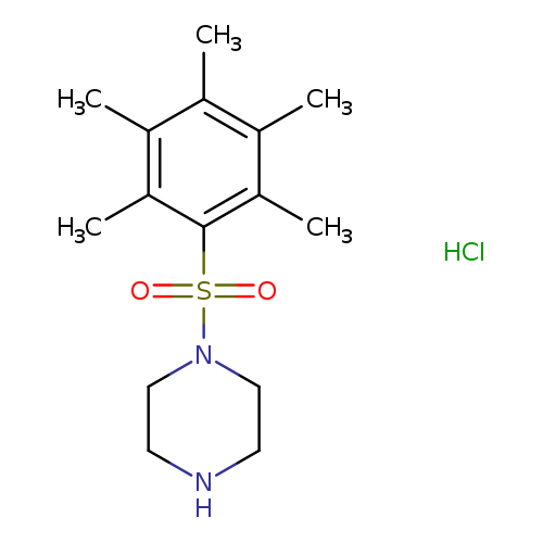 1-(pentamethylbenzenesulfonyl)piperazine hydrochloride