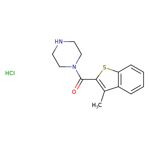1-(3-methyl-1-benzothiophene-2-carbonyl)piperazine hydrochloride