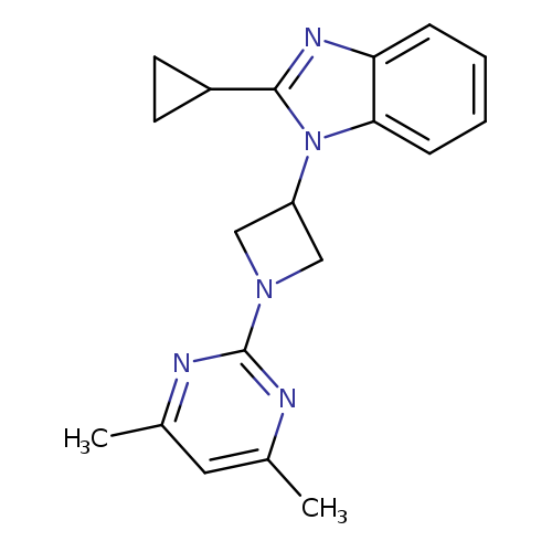 2-cyclopropyl-1-[1-(4,6-dimethylpyrimidin-2-yl)azetidin-3-yl]-1H-1,3-benzodiazole