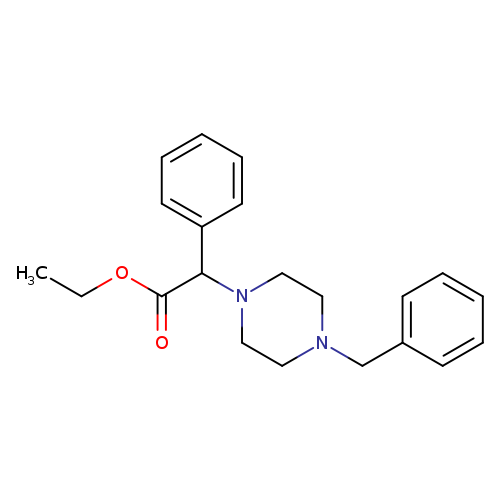 Ethyl 2-(4-benzylpiperazin-1-yl)-2-phenylacetate