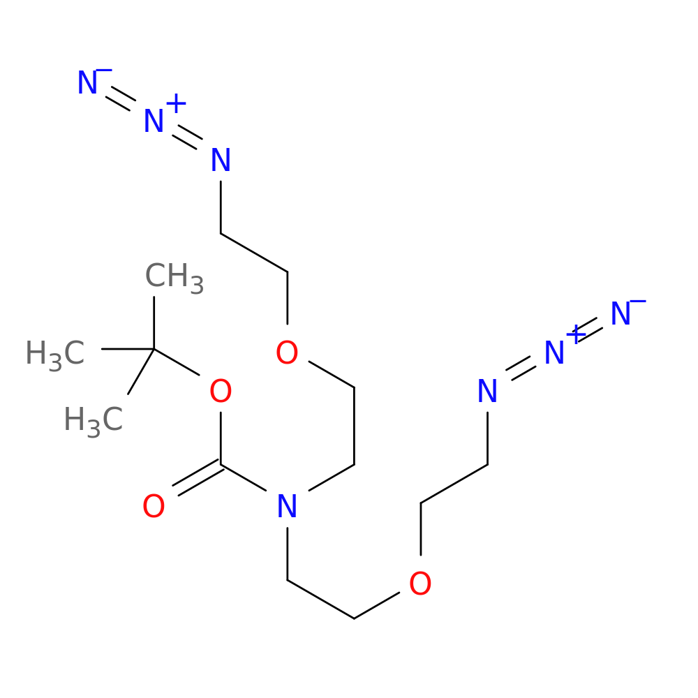 N-Boc-N-bis(PEG1-azide)