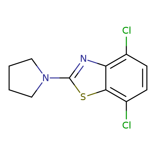 4,7-dichloro-2-(pyrrolidin-1-yl)-1,3-benzothiazole