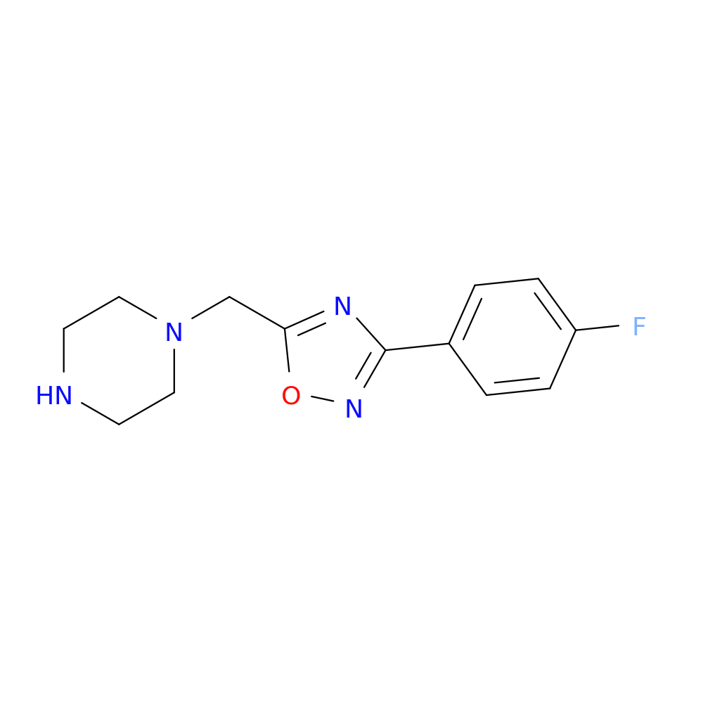 1-([3-(4-Fluorophenyl)-1,2,4-oxadiazol-5-yl]methyl)piperazine