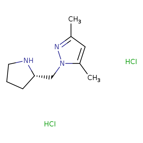 3,5-dimethyl-1-{[(2S)-pyrrolidin-2-yl]methyl}-1H-pyrazole dihydrochloride
