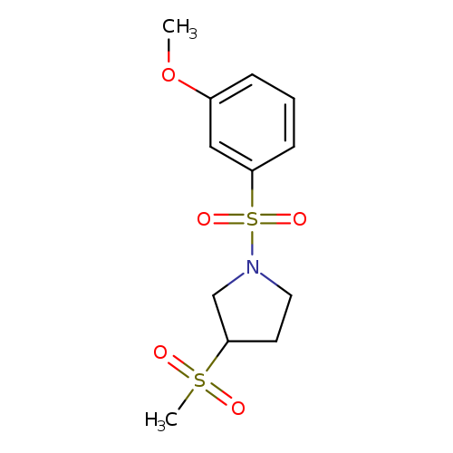 3-methanesulfonyl-1-(3-methoxybenzenesulfonyl)pyrrolidine