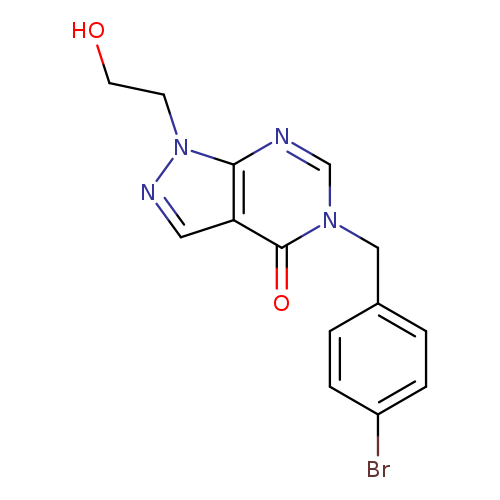 5-[(4-bromophenyl)methyl]-1-(2-hydroxyethyl)-1H,4H,5H-pyrazolo[3,4-d]pyrimidin-4-one