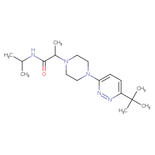 2-[4-(6-tert-butylpyridazin-3-yl)piperazin-1-yl]-N-(propan-2-yl)propanamide