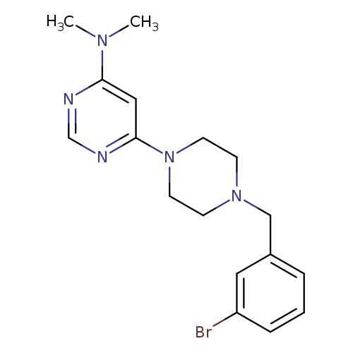6-{4-[(3-bromophenyl)methyl]piperazin-1-yl}-N,N-dimethylpyrimidin-4-amine