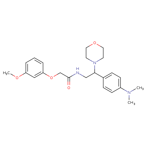 N-{2-[4-(dimethylamino)phenyl]-2-(morpholin-4-yl)ethyl}-2-(3-methoxyphenoxy)acetamide