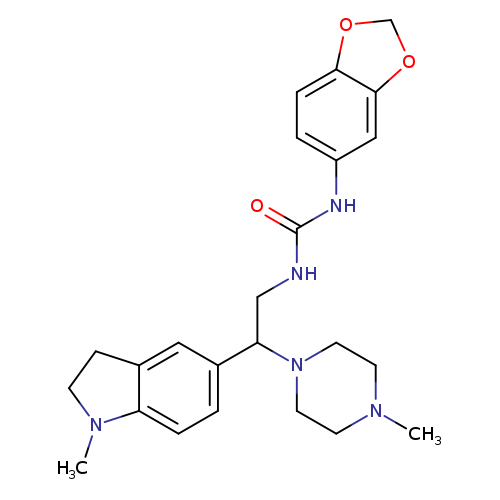 3-(2H-1,3-benzodioxol-5-yl)-1-[2-(1-methyl-2,3-dihydro-1H-indol-5-yl)-2-(4-methylpiperazin-1-yl)ethyl]urea