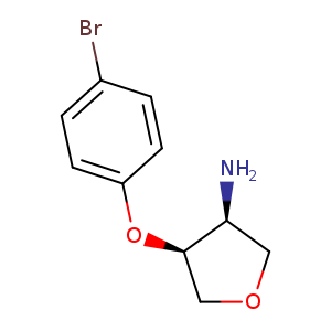 3-Furanamine, 4-(4-bromophenoxy)tetrahydro-, (3S,4S)-
