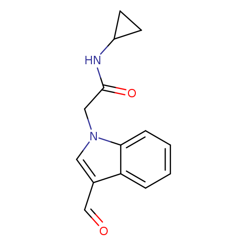 N-Cyclopropyl-2-(3-formyl-1h-indol-1-yl)acetamide