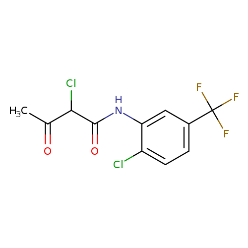 2-chloro-N-[2-chloro-5-(trifluoromethyl)phenyl]-3-oxobutanamide
