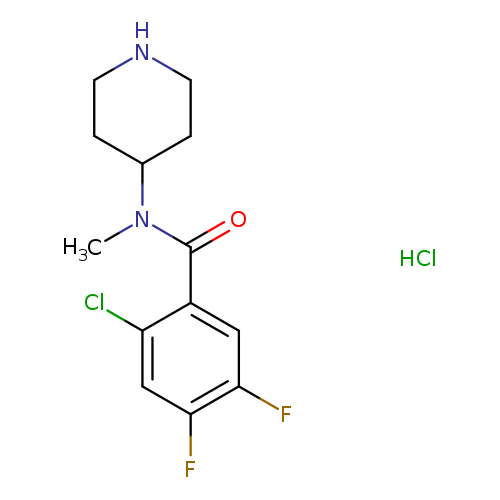 2-chloro-4,5-difluoro-N-methyl-N-(piperidin-4-yl)benzamide hydrochloride