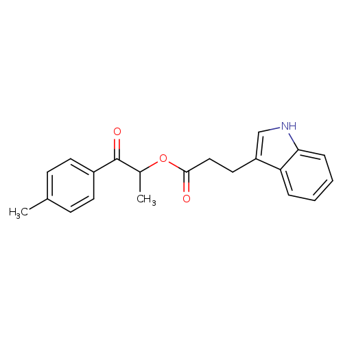 1-(4-methylphenyl)-1-oxopropan-2-yl 3-(1H-indol-3-yl)propanoate
