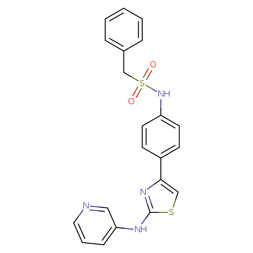 1-phenyl-N-(4-{2-[(pyridin-3-yl)amino]-1,3-thiazol-4-yl}phenyl)methanesulfonamide
