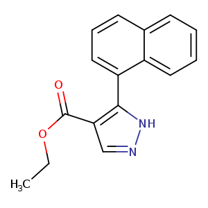 ethyl 5-(naphthalen-1-yl)-1H-pyrazole-4-carboxylate