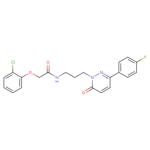 2-(2-chlorophenoxy)-N-{3-[3-(4-fluorophenyl)-6-oxo-1,6-dihydropyridazin-1-yl]propyl}acetamide