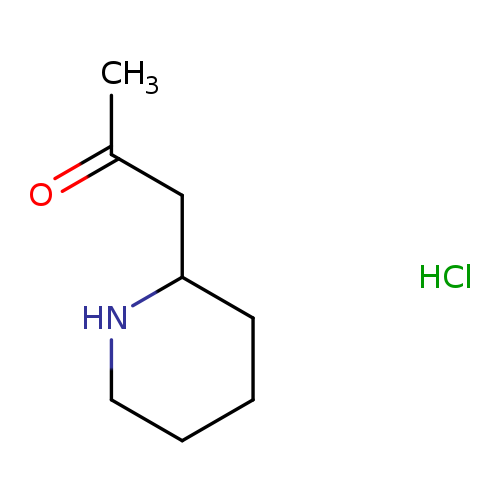 2-Propanone, 1-(2-piperidinyl)-, hydrochloride