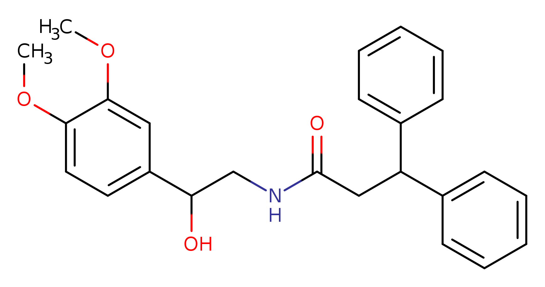 N-[2-(3,4-dimethoxyphenyl)-2-hydroxyethyl]-3,3-diphenylpropanamide