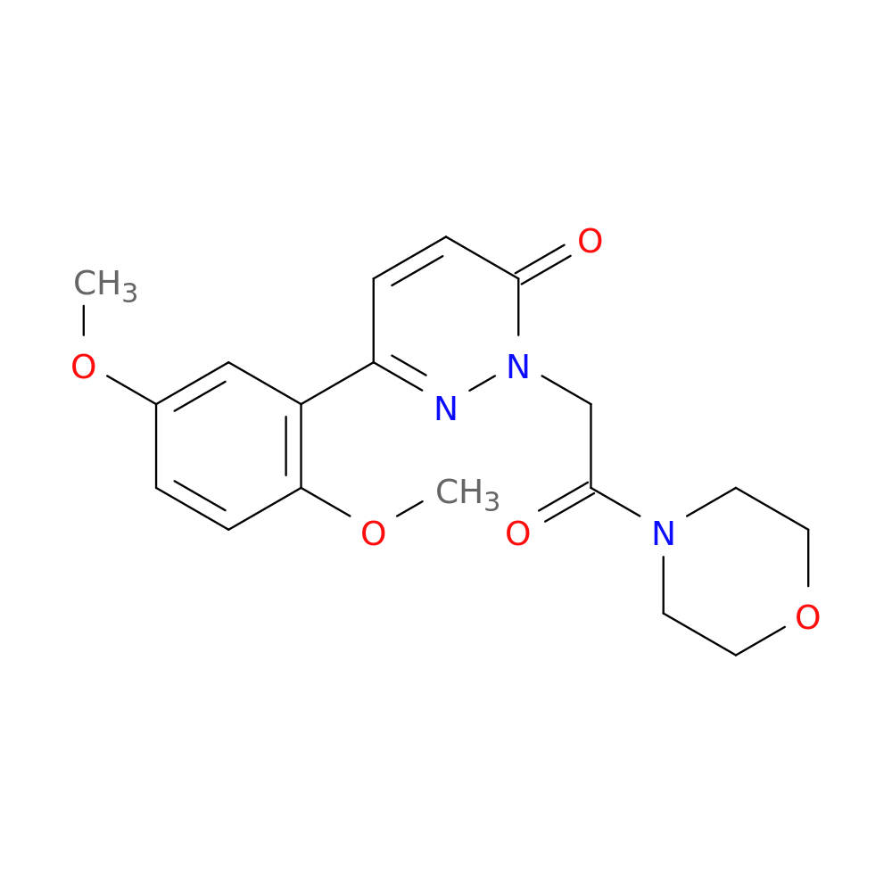 6-(2,5-dimethoxyphenyl)-2-[2-(morpholin-4-yl)-2-oxoethyl]-2,3-dihydropyridazin-3-one
