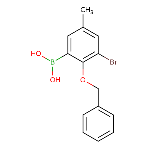 2-Benzyloxy-3-bromo-5-methylphenylboronic acid