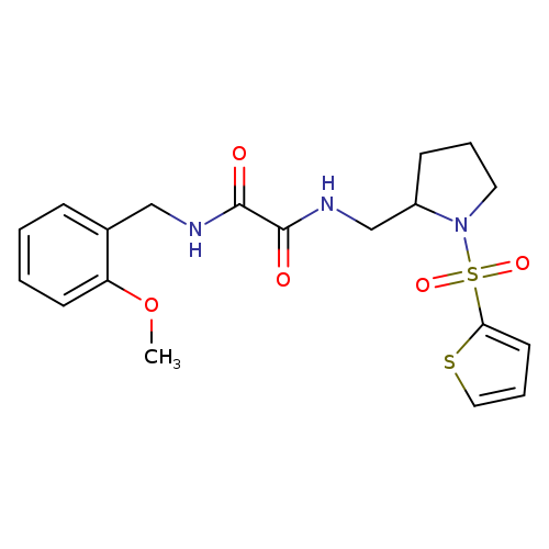 N'-[(2-methoxyphenyl)methyl]-N-{[1-(thiophene-2-sulfonyl)pyrrolidin-2-yl]methyl}ethanediamide