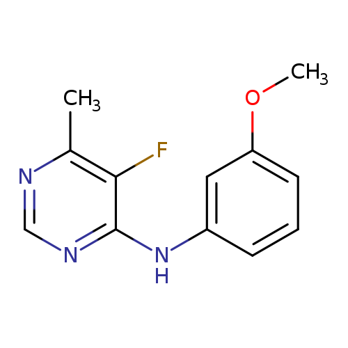 5-fluoro-N-(3-methoxyphenyl)-6-methylpyrimidin-4-amine