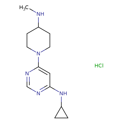 Cyclopropyl-[6-(4-MethylaMino-piperidin-1-yl)-pyriMidin-4-yl]-aMine hydrochloride