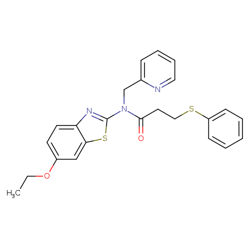 N-(6-ethoxy-1,3-benzothiazol-2-yl)-3-(phenylsulfanyl)-N-[(pyridin-2-yl)methyl]propanamide