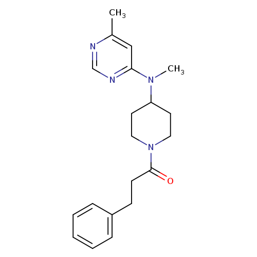 1-{4-[methyl(6-methylpyrimidin-4-yl)amino]piperidin-1-yl}-3-phenylpropan-1-one