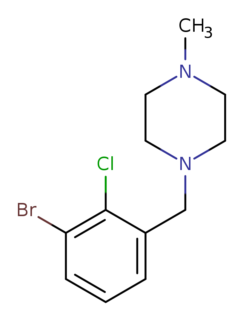 1-(3-Bromo-2-chloro-benzyl)-4-methyl-piperazine