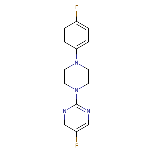 5-fluoro-2-[4-(4-fluorophenyl)piperazin-1-yl]pyrimidine