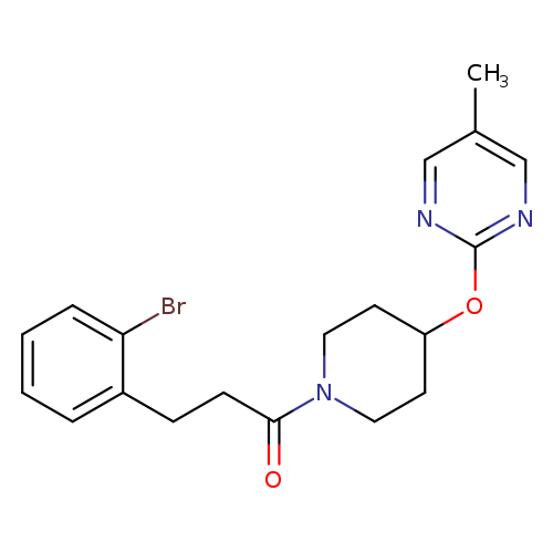 3-(2-bromophenyl)-1-{4-[(5-methylpyrimidin-2-yl)oxy]piperidin-1-yl}propan-1-one